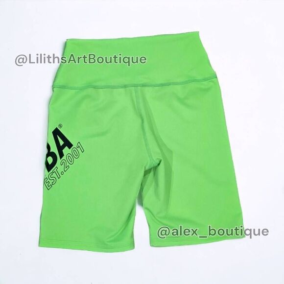 Zumba Get in Line Biker Shorts Get in Lime Size XS (E069) - Picture 4 of 8